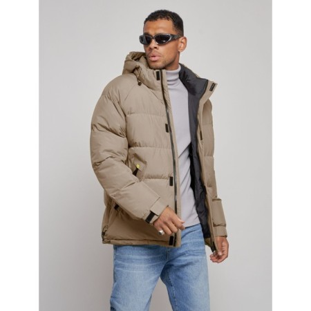 Sports Bologna male winter, size 56, beige color-7