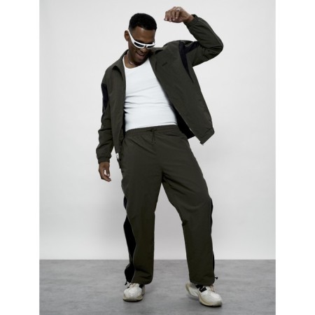 Male tracksuit, size 52, khaki color-15