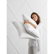 Royal pillow, size 50x70 cm, white color
