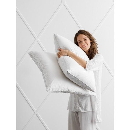 Royal pillow, size 50x70 cm, white color