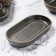 Porcelain Oval Magistro Urban, 260 ml, 18 × 9.8 × 2.5 cm, gray color