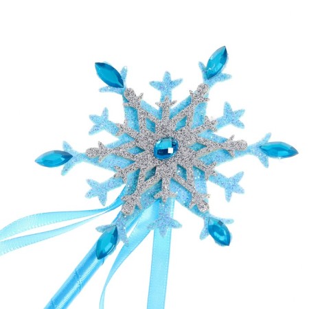 Carnival set "Snow Princess", 2 objects: rim, rod, color of blue-1