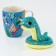 Set of "magic moments" soft toy in a mug, snake