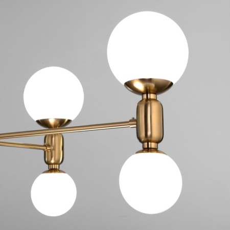Ceiling Lamp Eurosvet Bubble 30182/8, E27, G9, 8x20W, 1000x760 mm, brass color-1