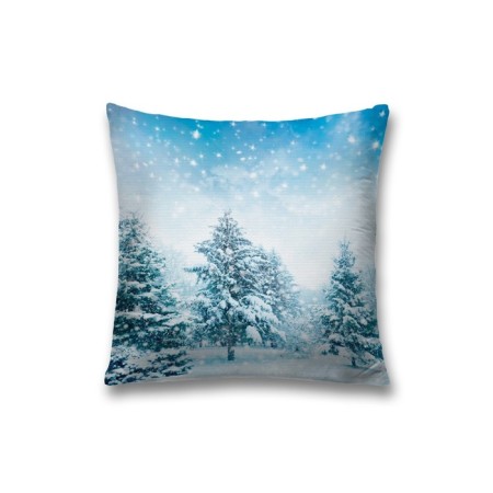 Decorative pillowcase "Winter in the forest", on a zipper, size 45x45 cm