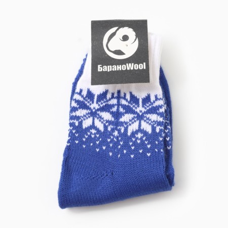 New Year. Women's socks, blue color, rr 25-27-2