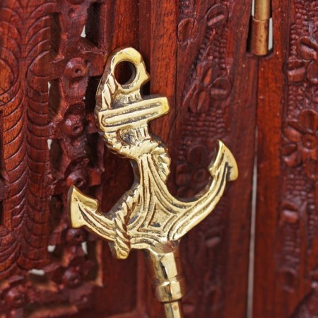 A spoon for shoes "Anchor with a rope" Brass 52x5.5x1 cm-3