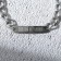 Bracelet with an engraving "holy", metal, length 18 cm