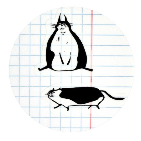 Bookmarks with adhesive edge (stickers) 17 x 45 mm, 25 x 32 mm, 8 forms of 20 sheets, plastic, phoenix "cat"-2