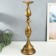 Summary Metal for 1 candle "jacocomo" aged bronze 18x18x60 cm