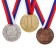 Prize medal 043 diam 4 cm. 1 place. The color of evil. With a ribbon