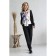 Female trousers, size 44, black color