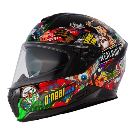 Helmet integral O’Neal Challenger Crank V.24, ABS, gloss, red/green, m