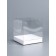Box under the bento-port with ribbons, white, 15.5 x 15.5 x 16 cm