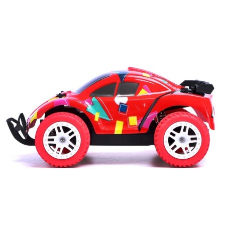 Radio -controlled jeep "Baggi", 1:16, works from batteries, red color-1
