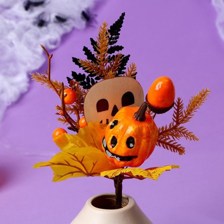 Decor on the stick "Pumpkin on Halloween" 7 × 20 × 29 cm-1
