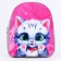 Baby backpack for a girl "Kitten", 27x23 cm