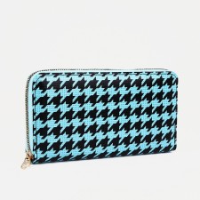 Lightning wallet, black/turquoise color