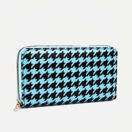 Lightning wallet, black/turquoise color