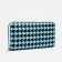 Lightning wallet, black/turquoise color