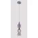 Suspended lamp Crystal Lux, Iris 2074/201, E14, 1x60 W, 47x13x13 cm, chromium color