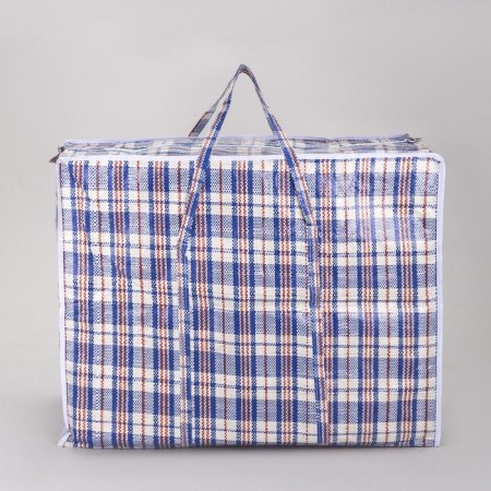 Household bag, 115 l, blue/white color-2