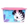 A box for toys with a lid, "funny zoo", volume 30 l, pink color