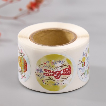 Stick Paper "Easter" d = 2.5 cm 252 pcs in roll-4