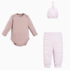 Set: body, cap and pants crumb I am KISA, height 68-74 cm