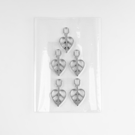 Poller for lightning, metal, 2.8 × 1.5 cm, silver color-3