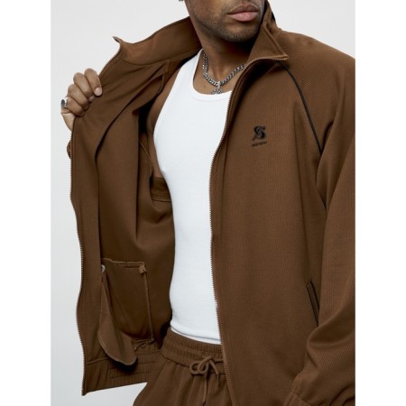 Male tracksuit, size 50, brown color-12