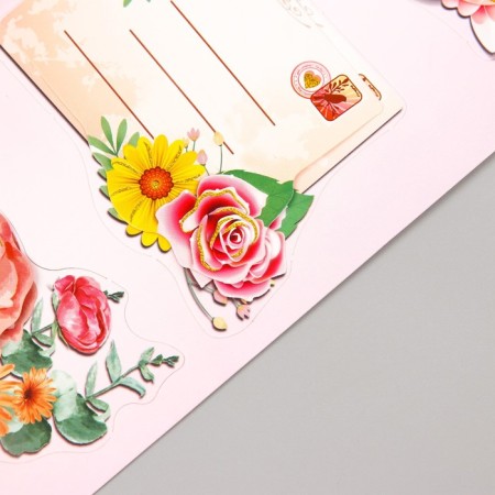 Stick Paper "Flowers with flowers" MIX 43x12 cm-5