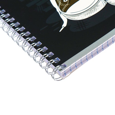 Notebook of 48 sheets in the cage on the crest "sneakers", cover shaking cardboard, UV-keys, mix-2