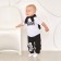 Pants children's baby Me "Little Boss", height 86-92 cm, black color