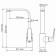 Kitchen mixer Wasserkraft Neime 1907, single -leaf, pour 163 mm, chrome