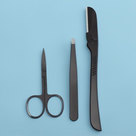 Manicure - cosmetic set, 3 objects, black color-1