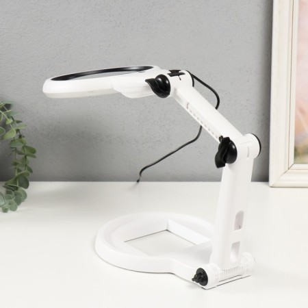 Lupa-lupa x4 x8 for LEDX24 creativity from 3AAA USB lenses d = 2.95 and 12 cm 5.5x19.7x40.5 cm-2