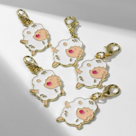 Charm "Sheep", color in gold-1