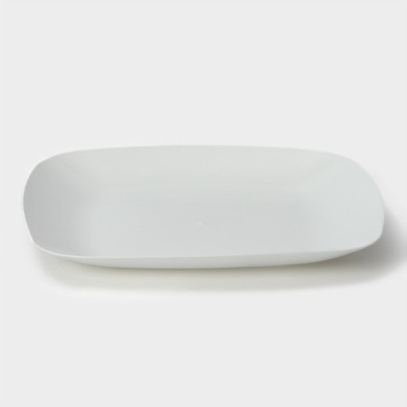 Plate plate "Quadro", 22 × 22 cm, white color-1