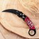 Knierambit knife "bones" 17.5cm, blade 78mm/2.5mm