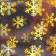 New Year. Box gift New Year's folding PVC "Snowflakes" 10 x 10 x 10 cm.