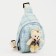 Baby Bag on a zipper, over the shoulder, blue color