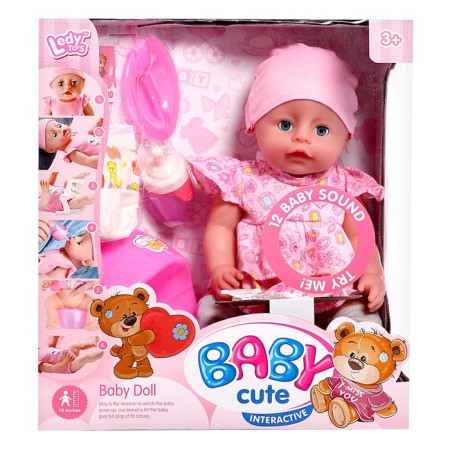 Pups functional "My baby", drinks, pisses, with accessories-13