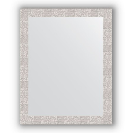 Mirror in the baguette frame - honeycomb aluminum 70 mm, 76 x 96 cm, evoForm