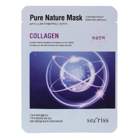 Fabric mask ANSKIN SECRISS Pure Nature Collagen, 25 ml