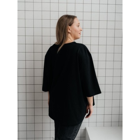 Female T-shirt, size 72-74, black color-2