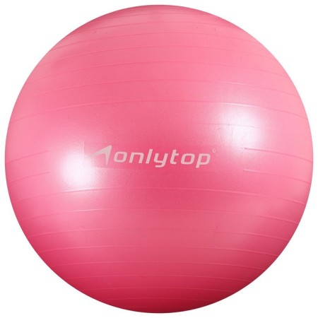 Fitball ONLYTOP, D = 85 cm, 1400 g, anti -wings, pink color-2