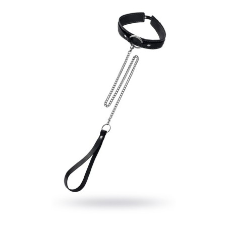 The collar is two -layer with a white line Pecado BDSM, genuine leather, black color