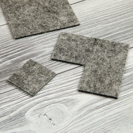 Furniture tundra, 85 x 85 mm, square, gray, 2 pcs.-7