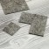 Furniture tundra, 85 x 85 mm, square, gray, 2 pcs.